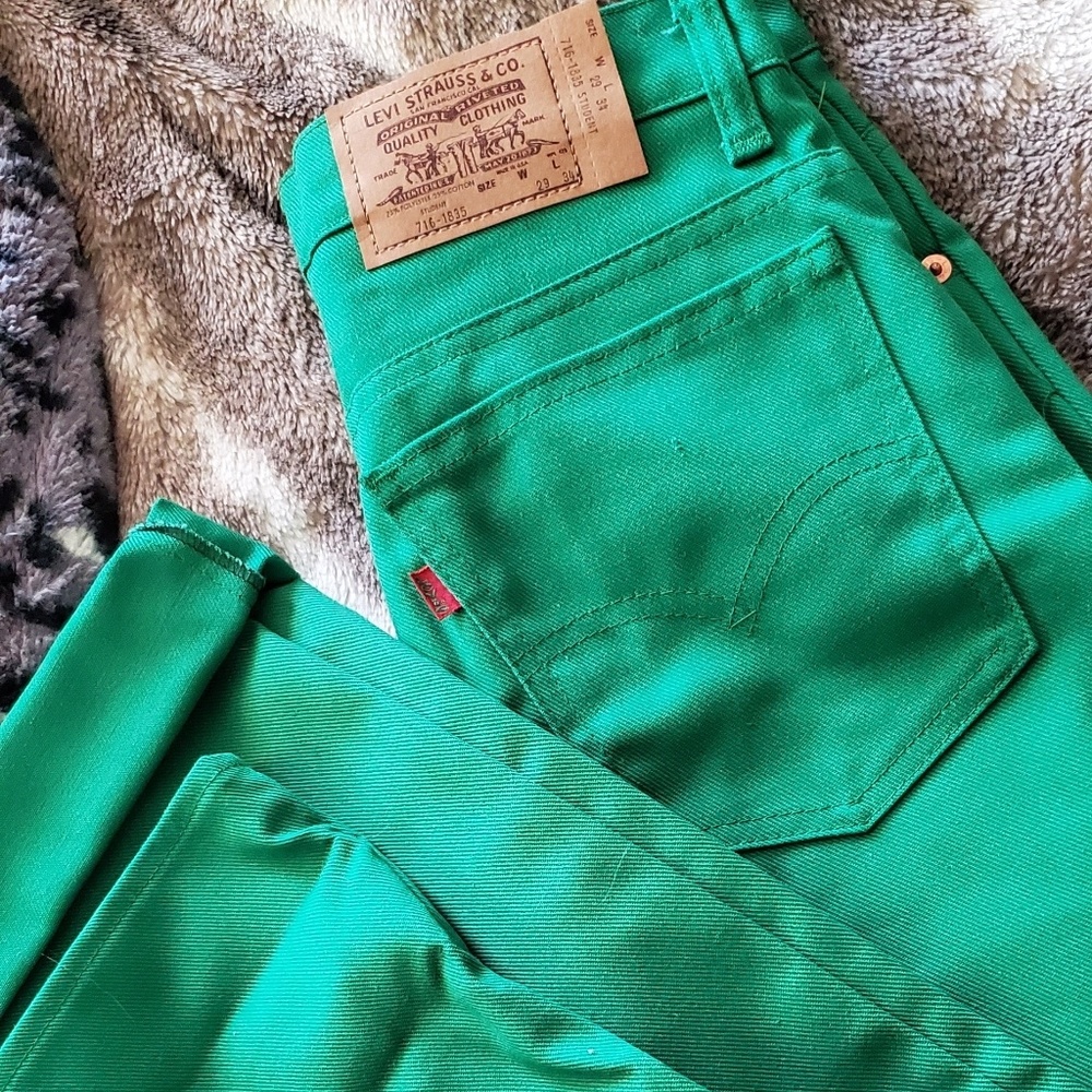 Levi's Saddleman 716 green jeans